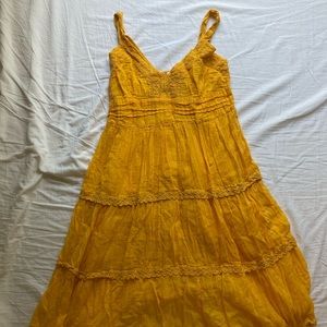 Boho Yellow Sundress